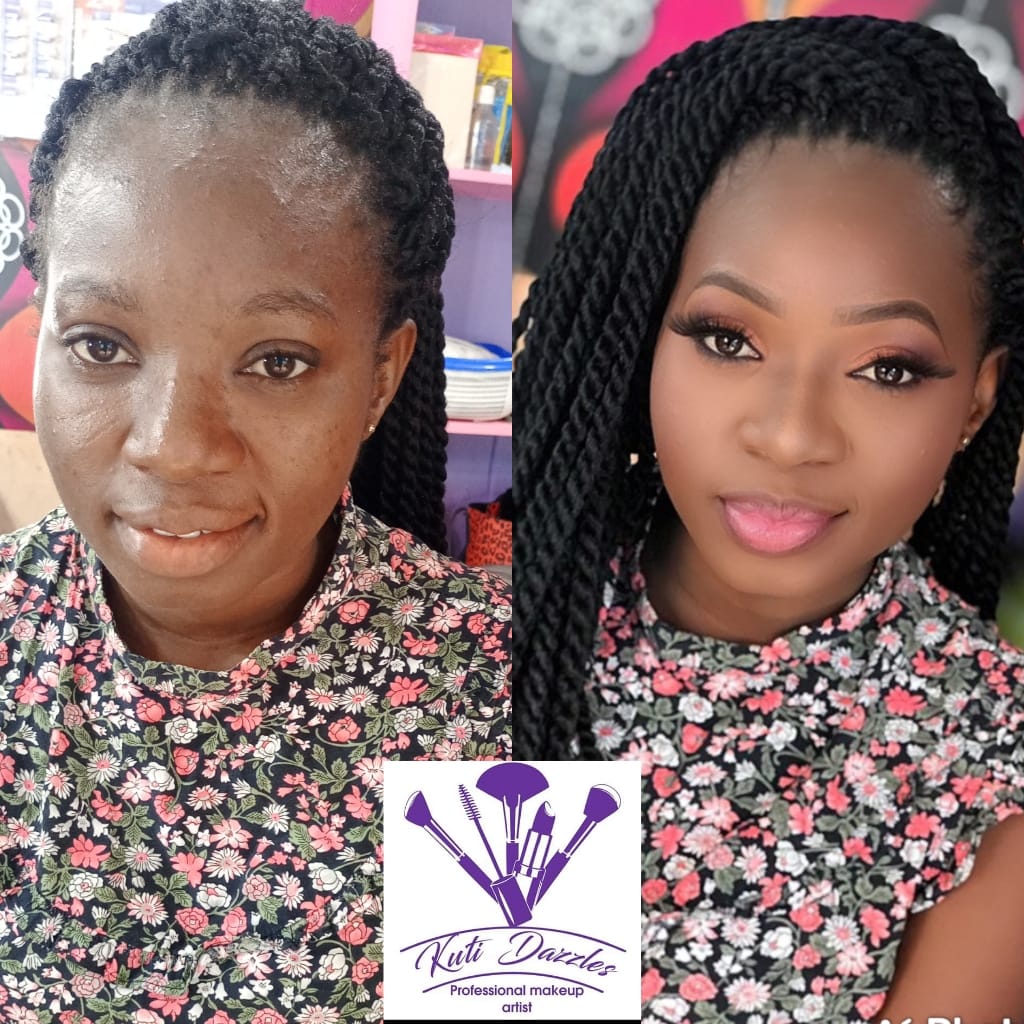 Kuti Dazzles Bridal Makeup Transformation